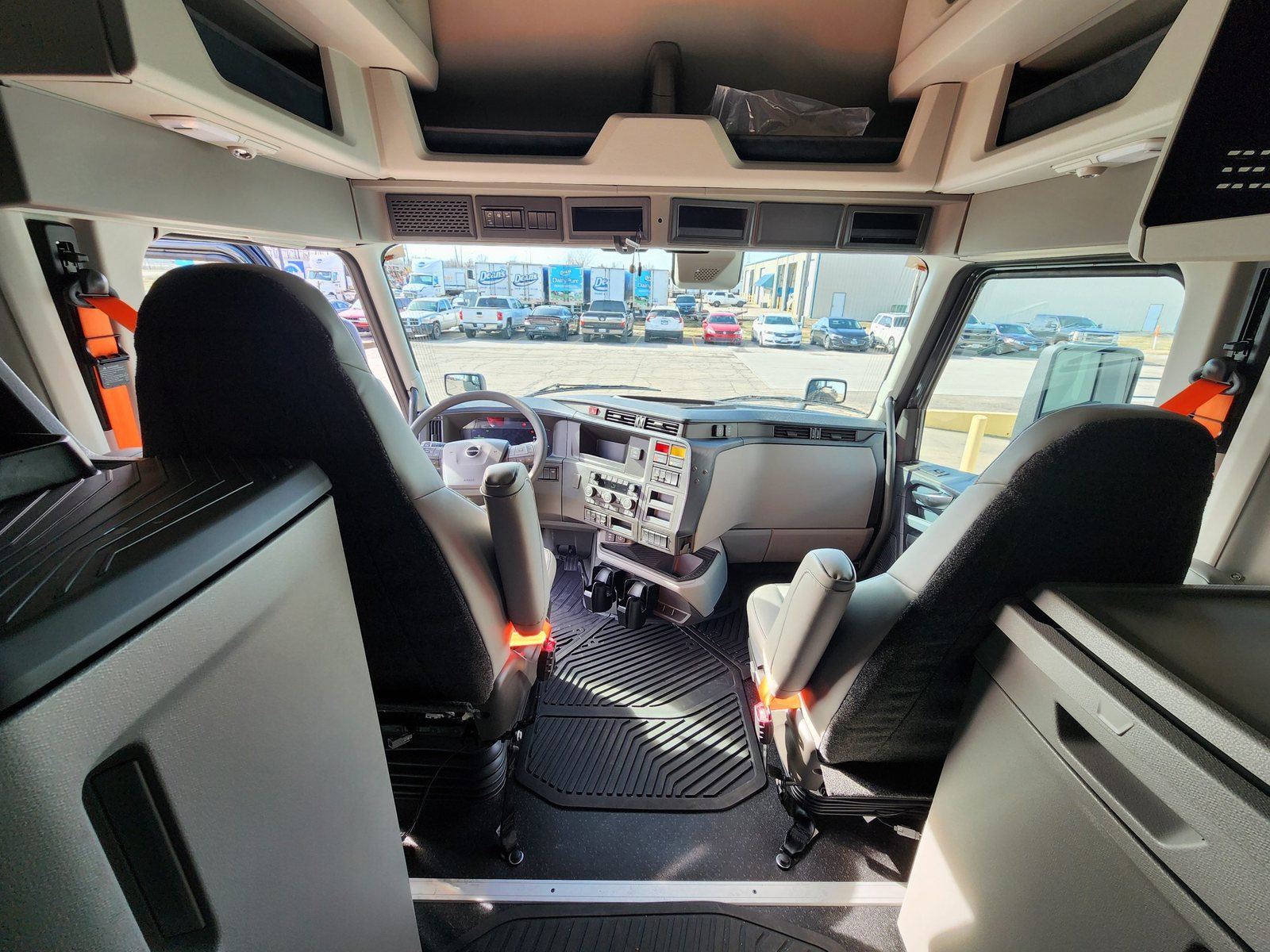 View from the sleeper toward the dash